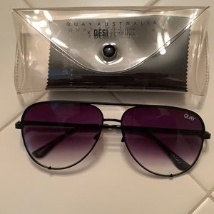 Quay “high key” black shades.